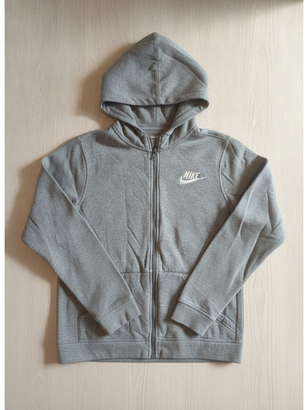 Nike Grey Full Zip Hoodie Sweatshirt Size XL - Picture 1 of 2